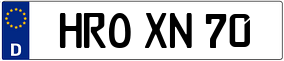 Truck License Plate